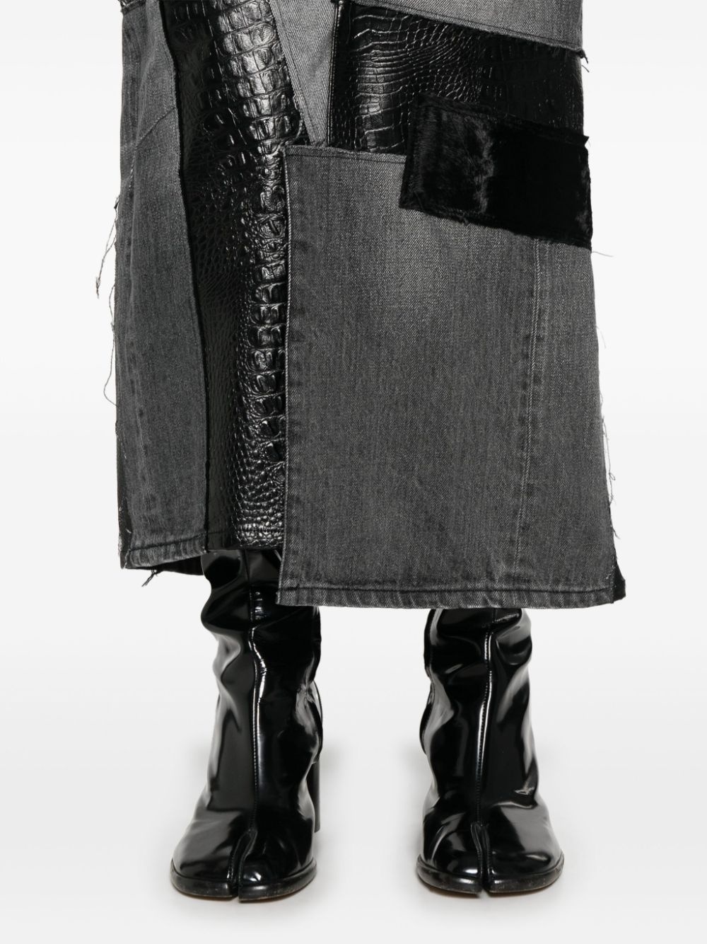 panelled midi skirt - 5