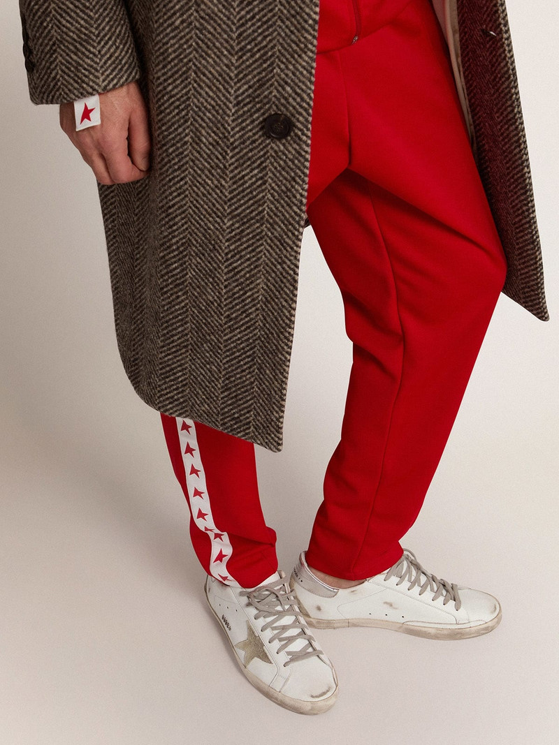 Golden Goose Men's Super-Star with silver heel tab and lettering outlook