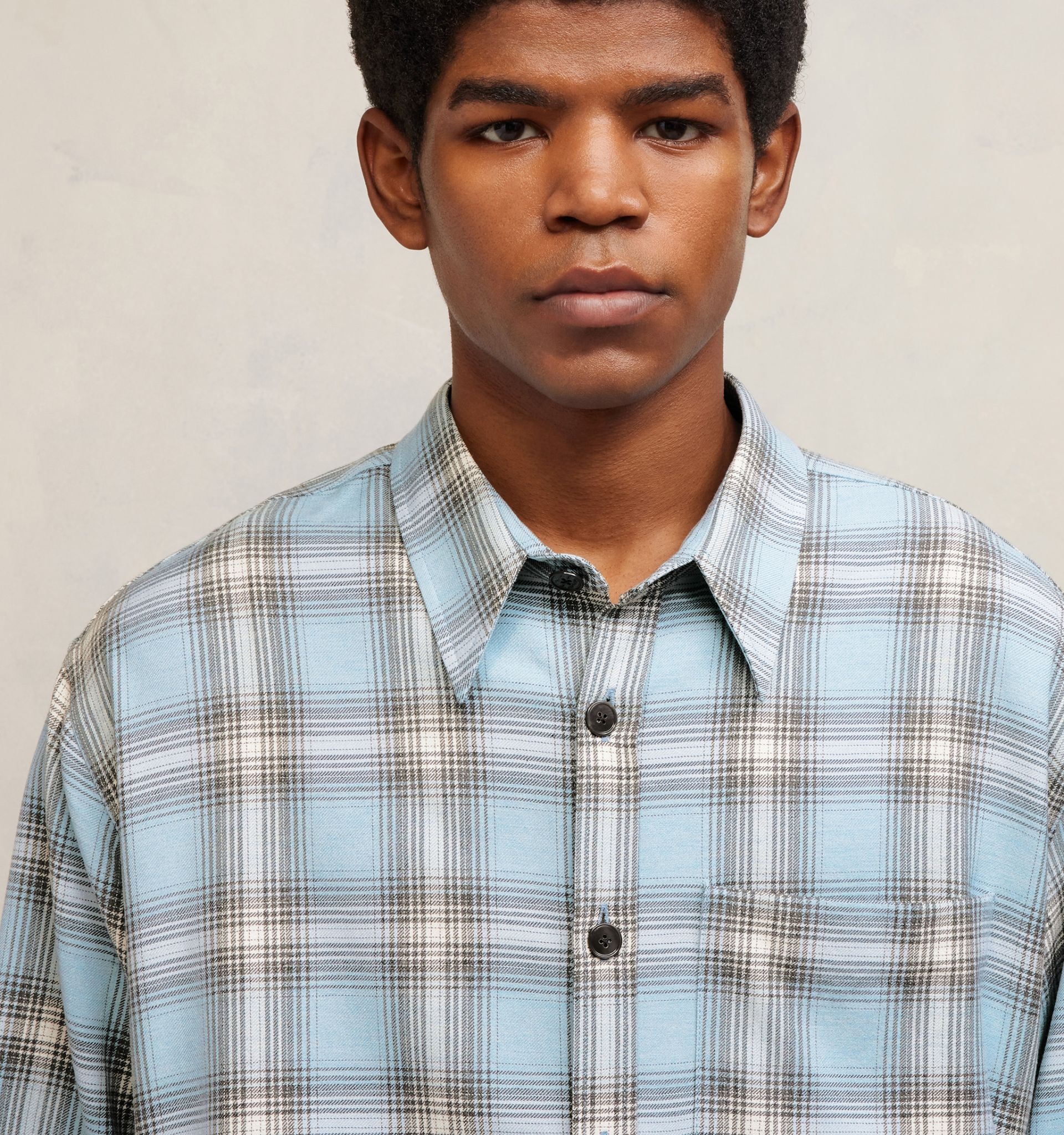 Oversize Overshirt With Patch Pocket - 6