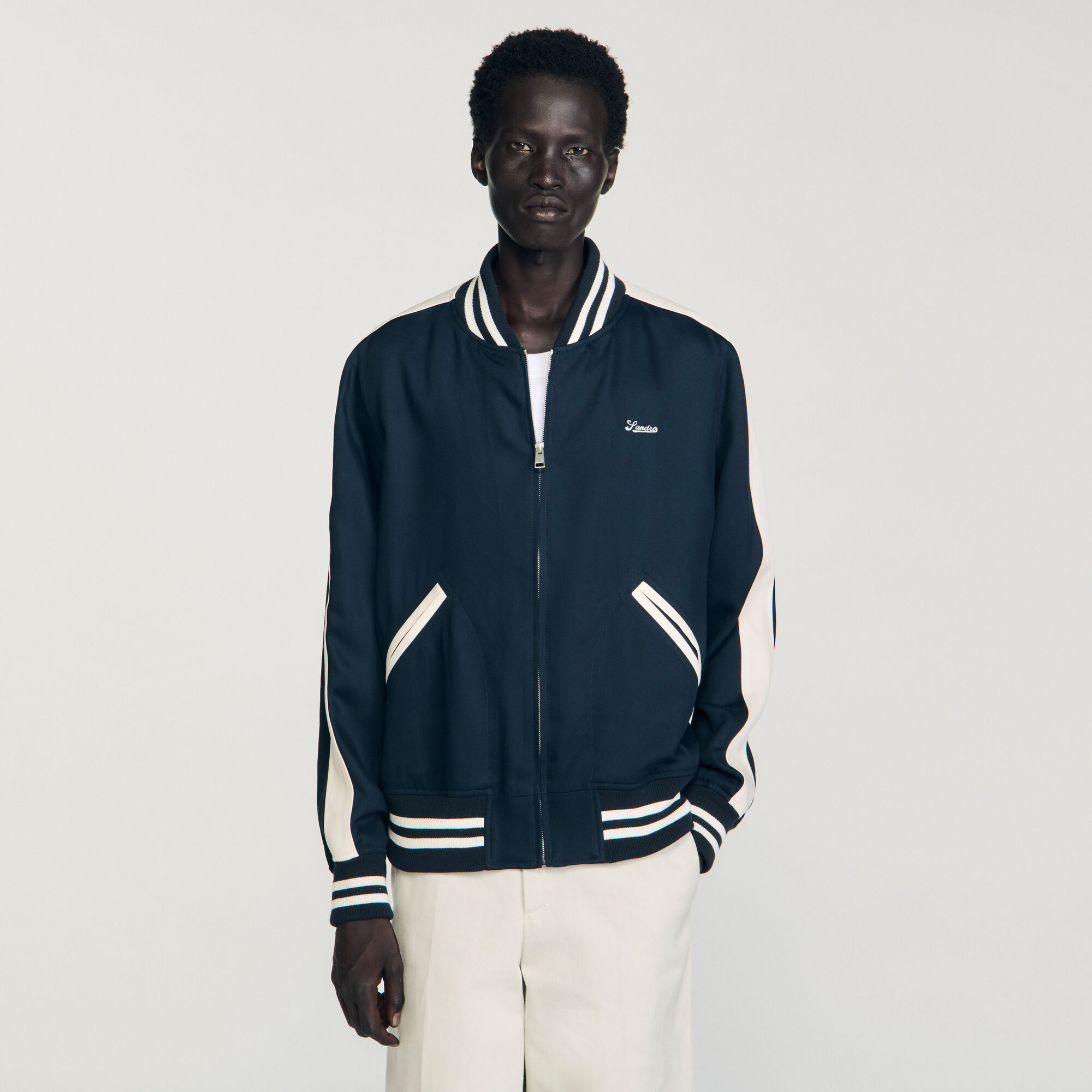 ZIP-UP VARSITY JACKET - 4