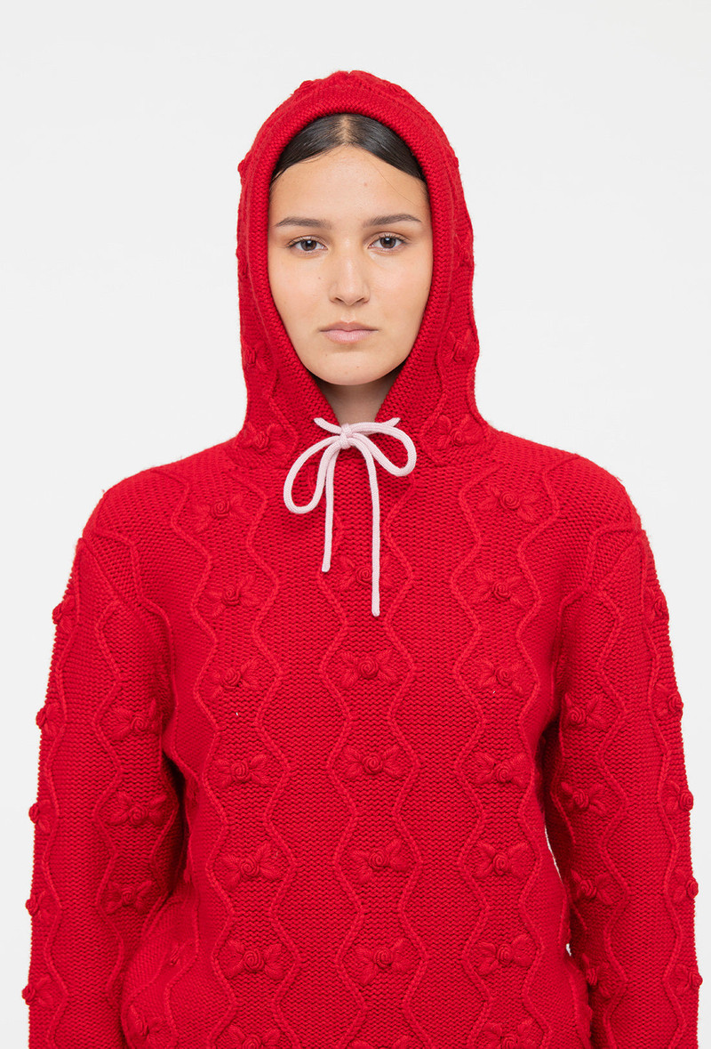 Junie Hoodie - Rose Red 7