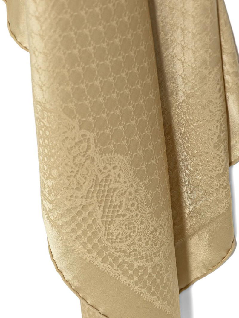 Moschino lace silk scarf outlook