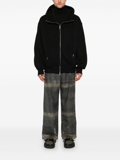 FENG CHEN WANG pleated hoodie outlook