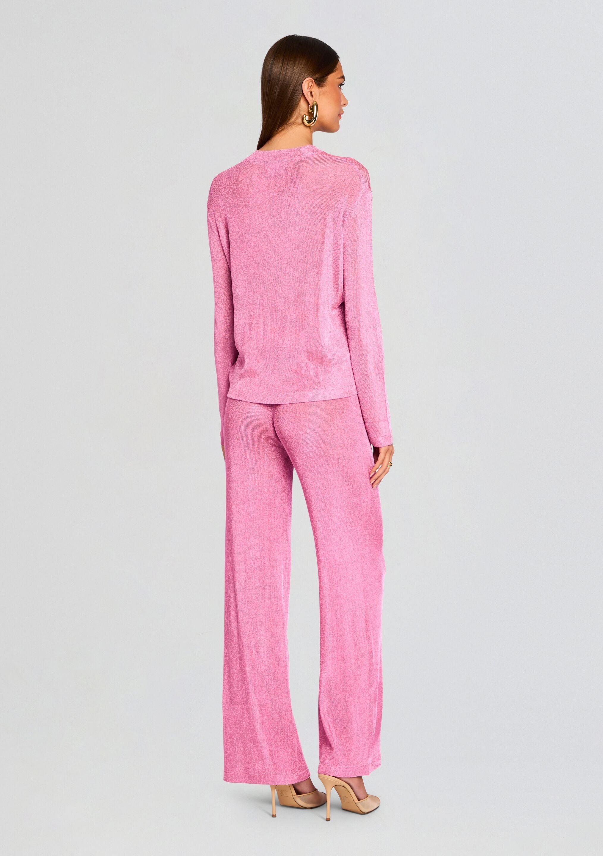 SHELDON METALLIC KNIT PANT - 4