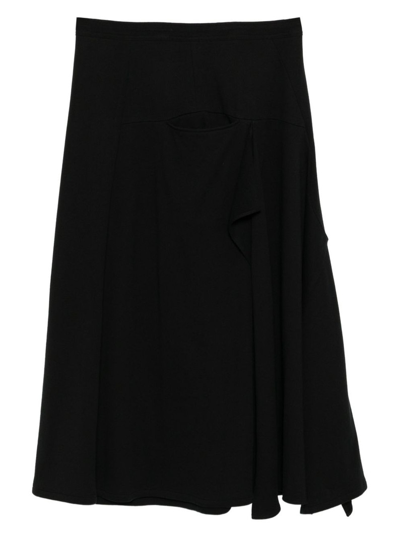 Y's asymmetric-combed skirt outlook