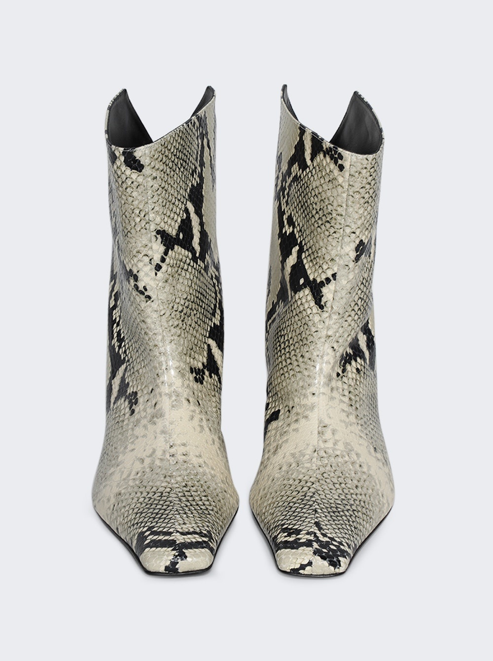 Ona Ankle Boot Natural Python-embossed Leather - 5