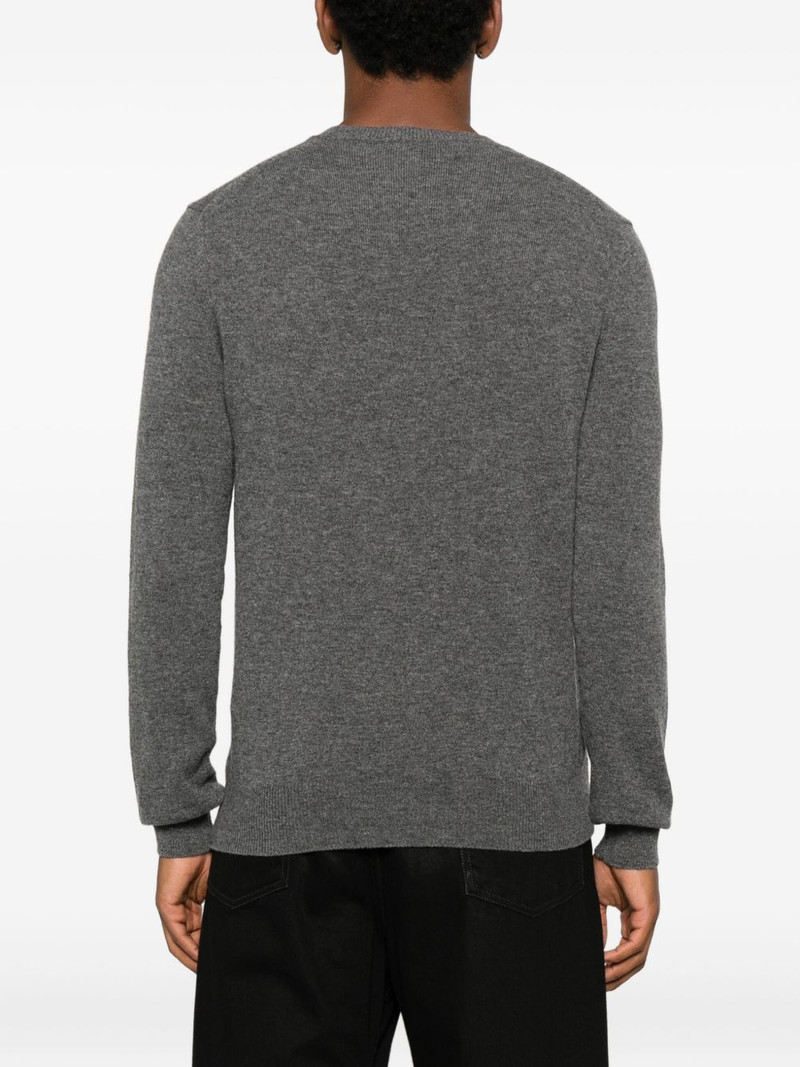 heart-emblem v-neck sweater 4