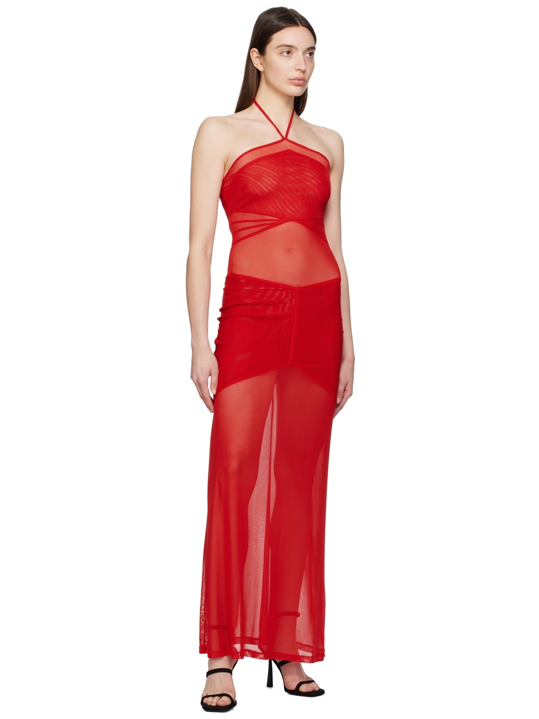 Red Serena Maxi Dress - 4