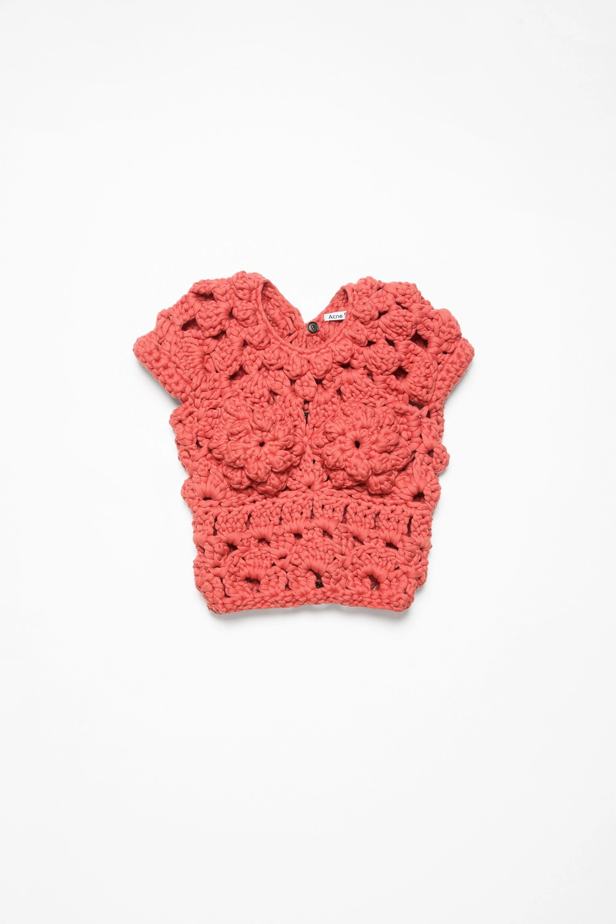 Crochet top - Coral red - 6