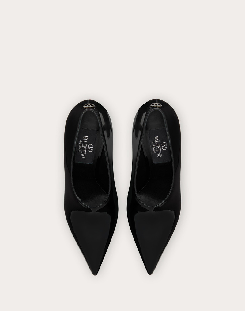 VALENTINO GARAVANI LE SALON 105MM PATENT LEATHER PUMPS 4