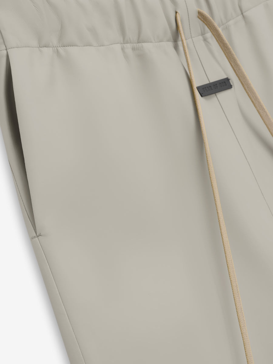 Rubberized Knee Pleat Wide Leg Pant - 3