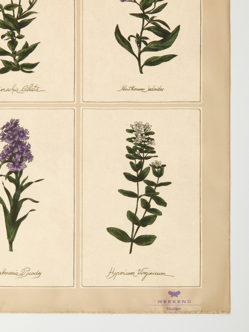 WEEKEND Max Mara ONESTO Printed silk twill foulard outlook