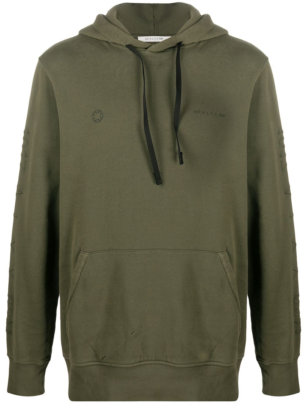 sleeve-logo hooded sweatshirt - 1