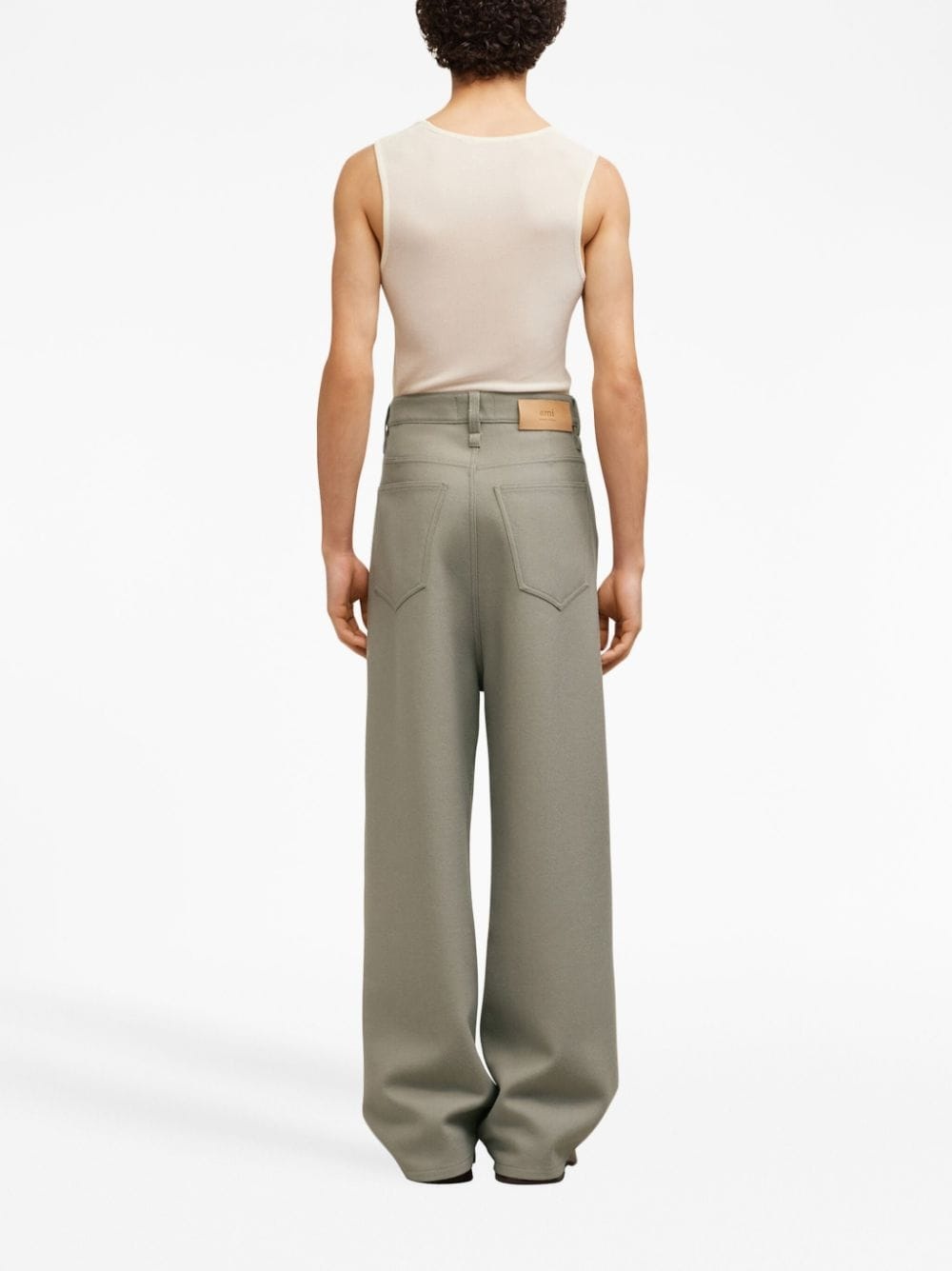 loose-fit wool trousers - 4