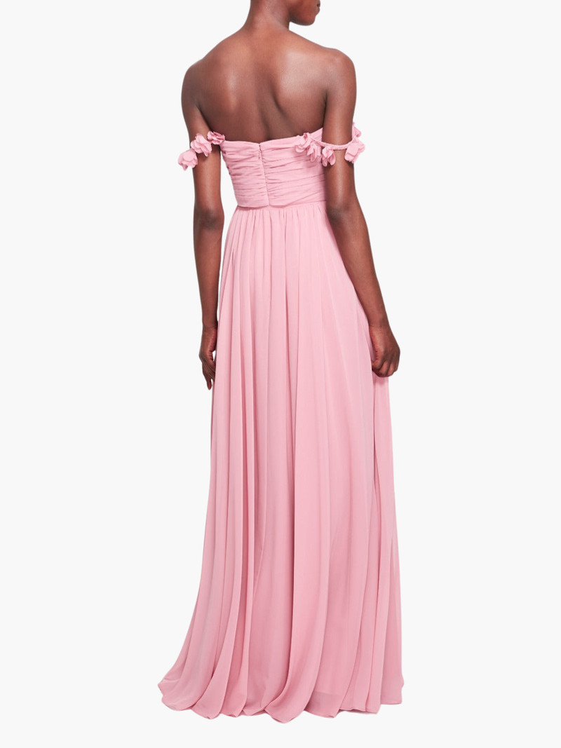 Marchesa RAVENNA OFF SHOULDER FLORAL GOWN outlook