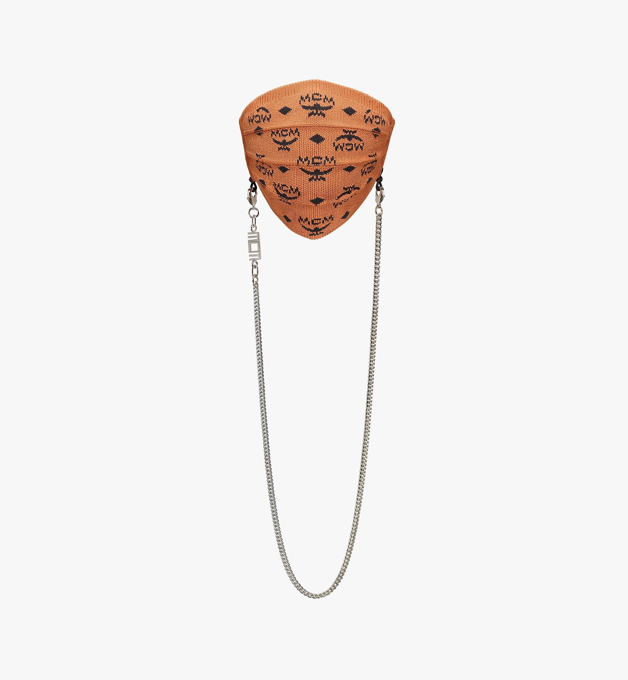 Monogram Knit Face Accessory with Chain - 1