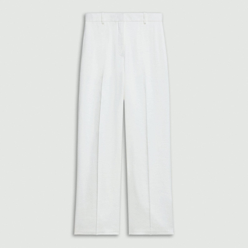Straight Pant in Linen-Viscose 1