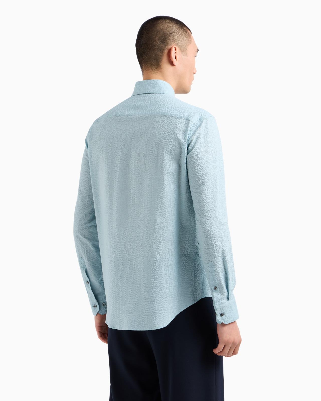 REGULAR-FIT COTTON-SEERSUCKER SHIRT - 3