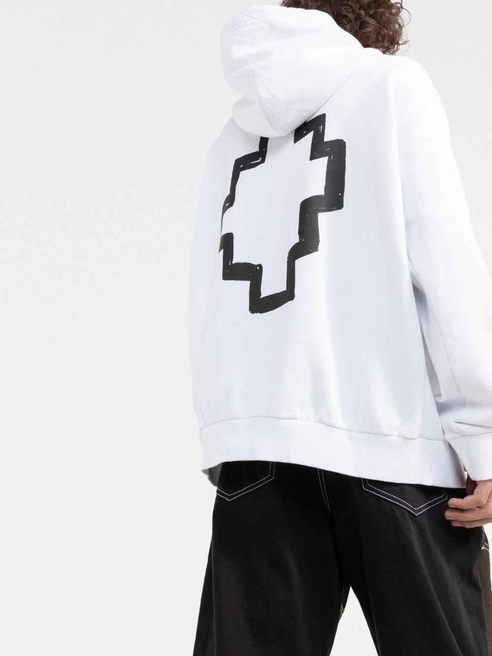 Cross-motif hoodie - 3
