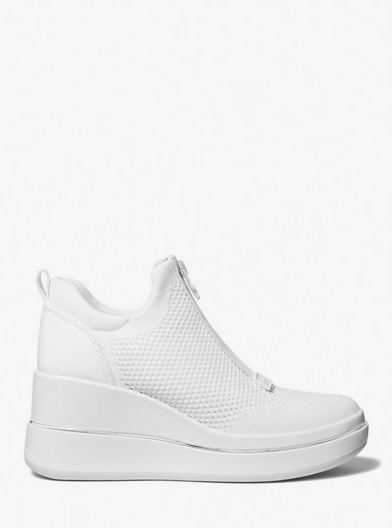 MICHAEL KORS Emmy Mesh Zip-Up Wedge Trainer outlook
