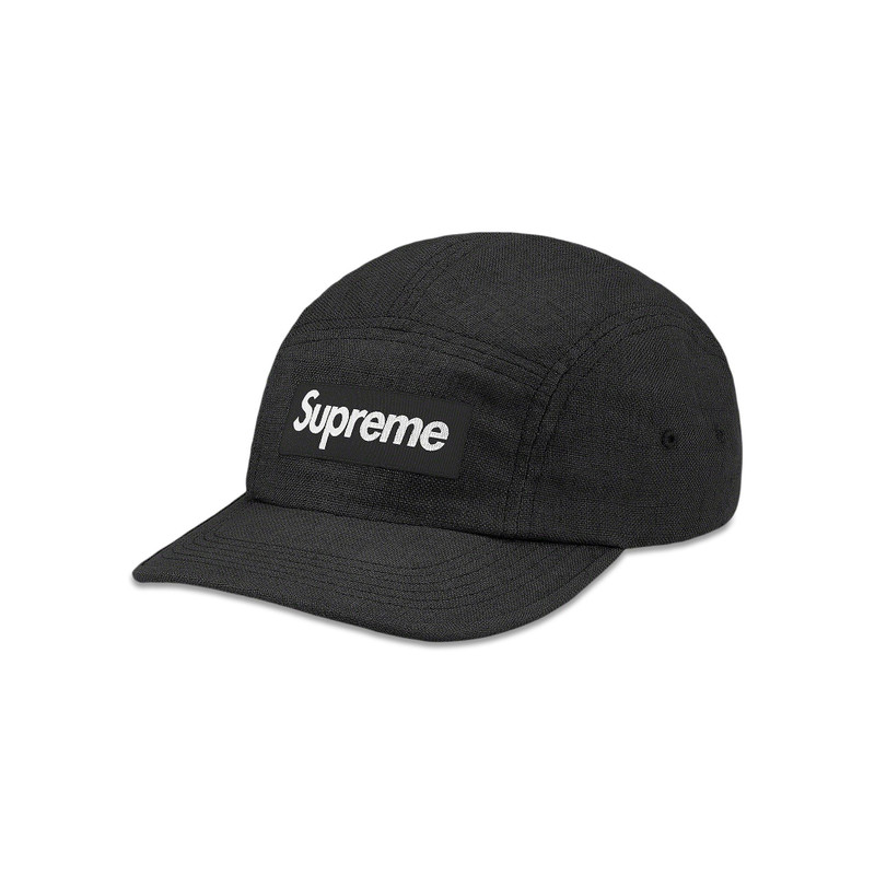 Supreme Linen Camp Cap 'Black' - 1