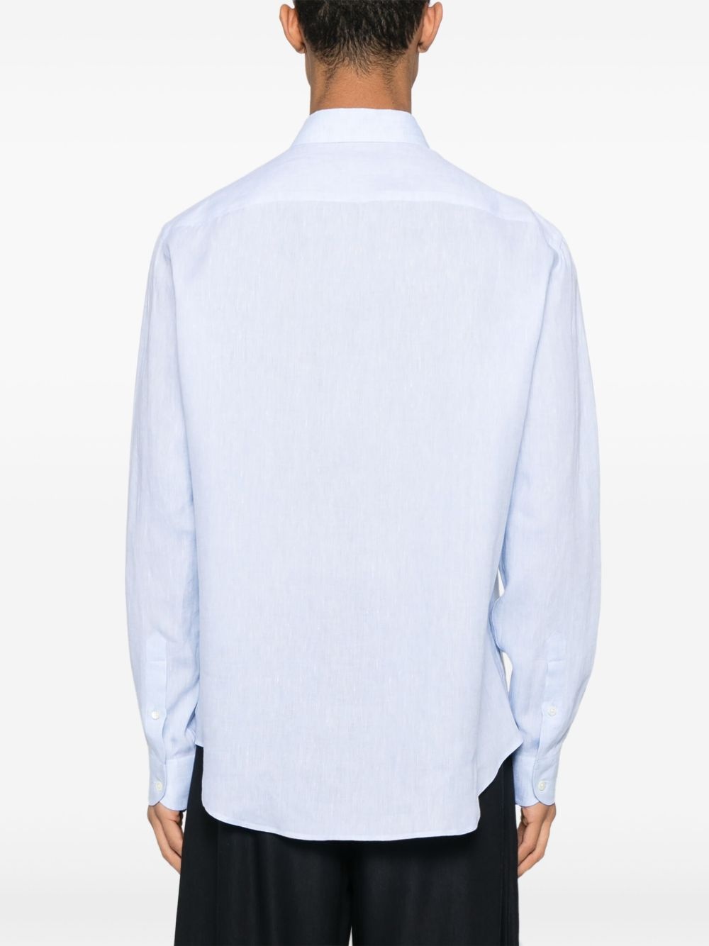 logo-embroidered shirt - 4
