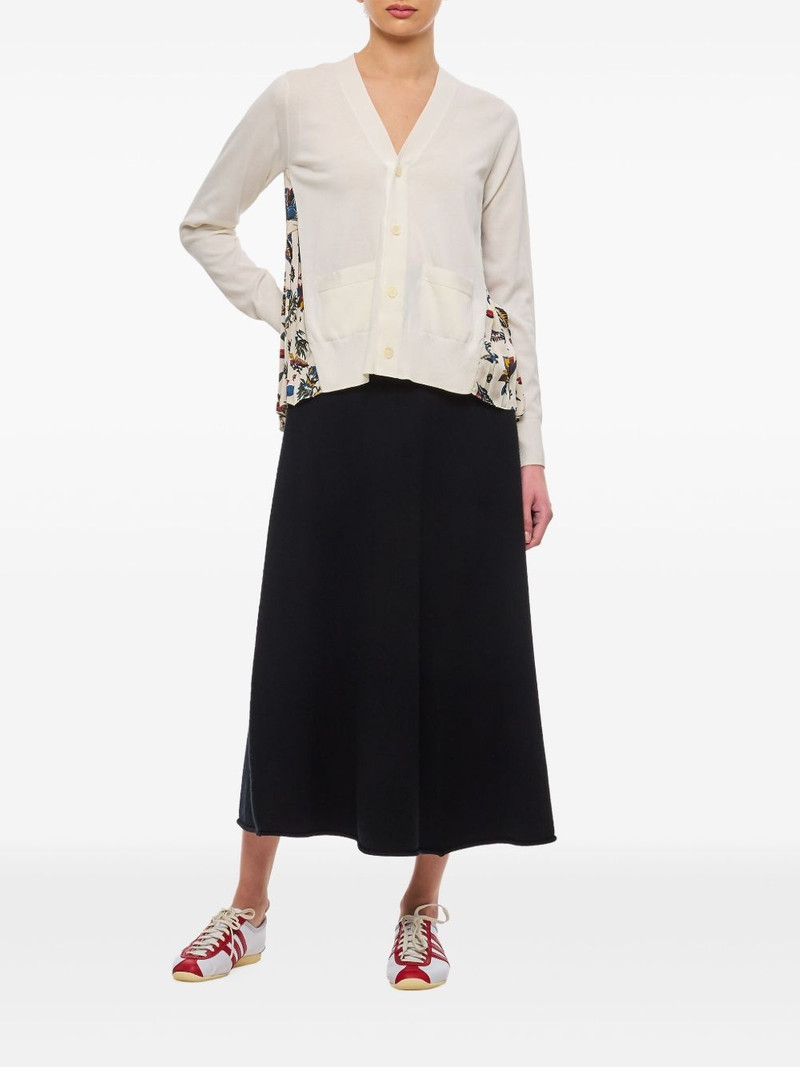 extreme cashmere high-waisted draped skirt outlook