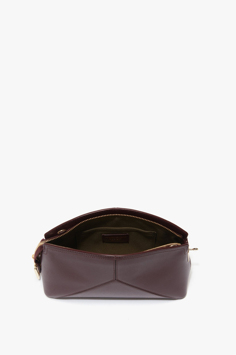 Victoria Beckham Victoria Cross Body In Burgundy Leather outlook