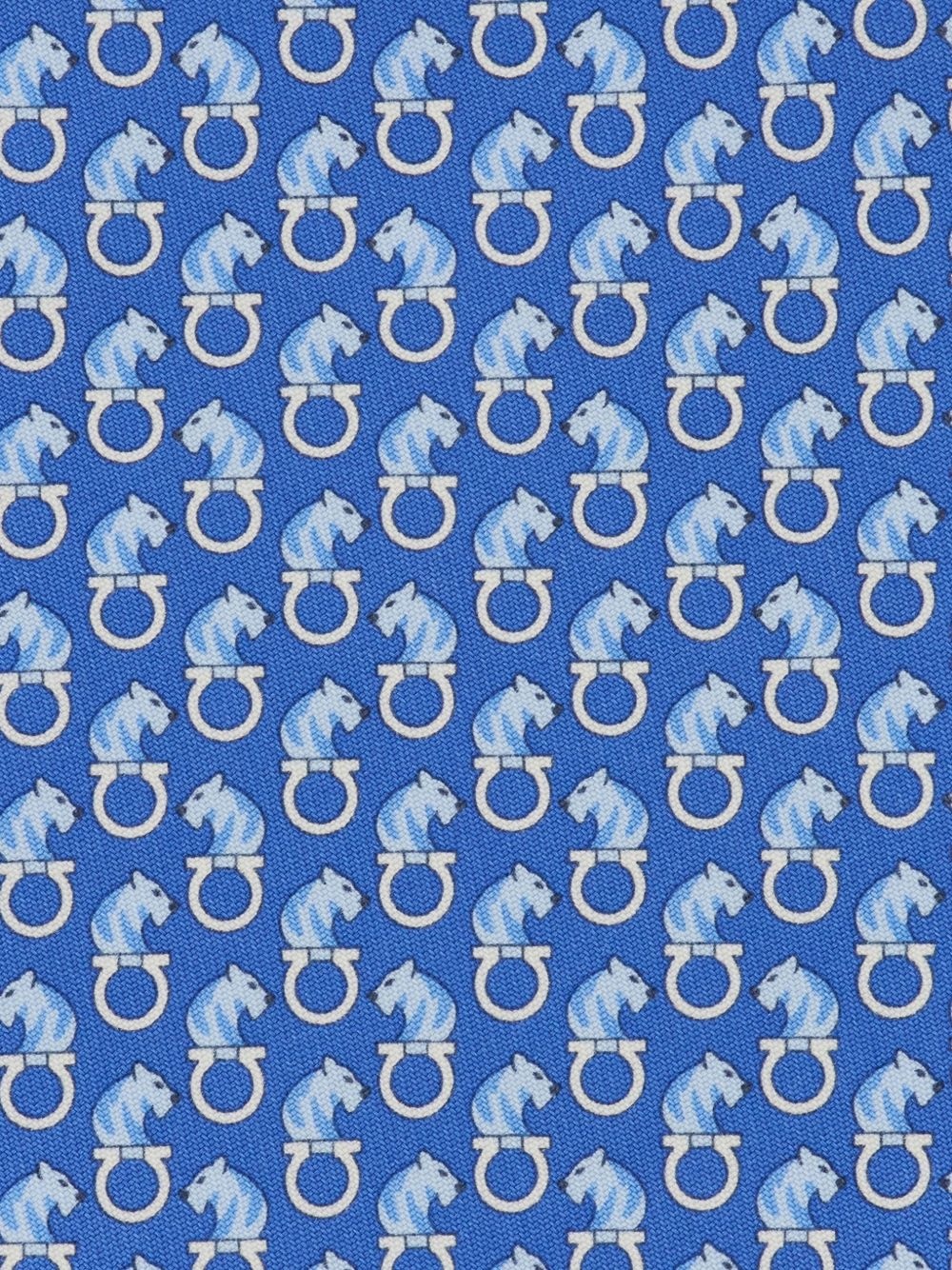 patterned silk tie - 3