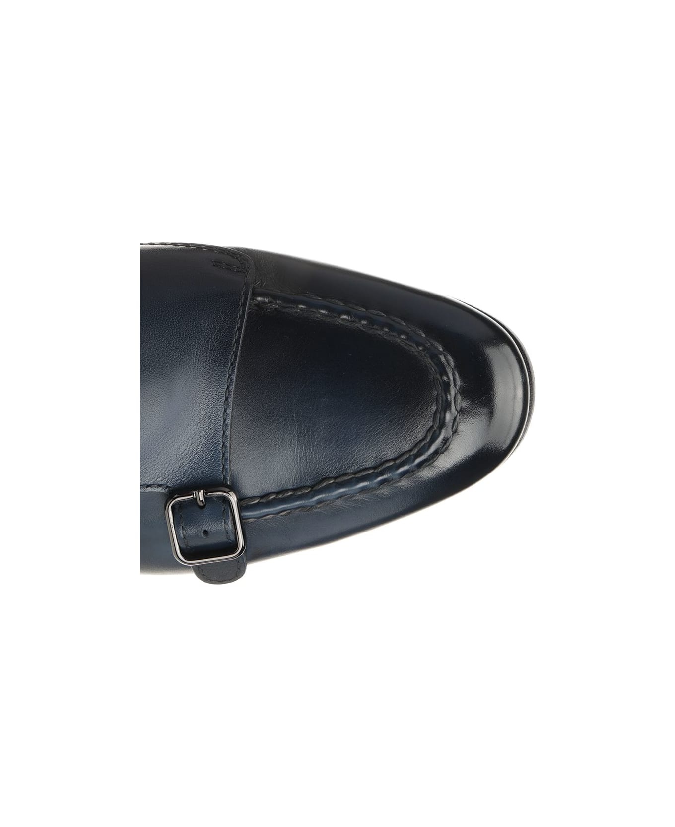 Dong Double Monk Leather Blu - 4