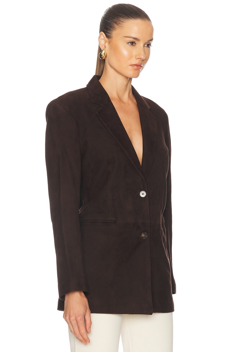 Slim Suede Blazer - 2