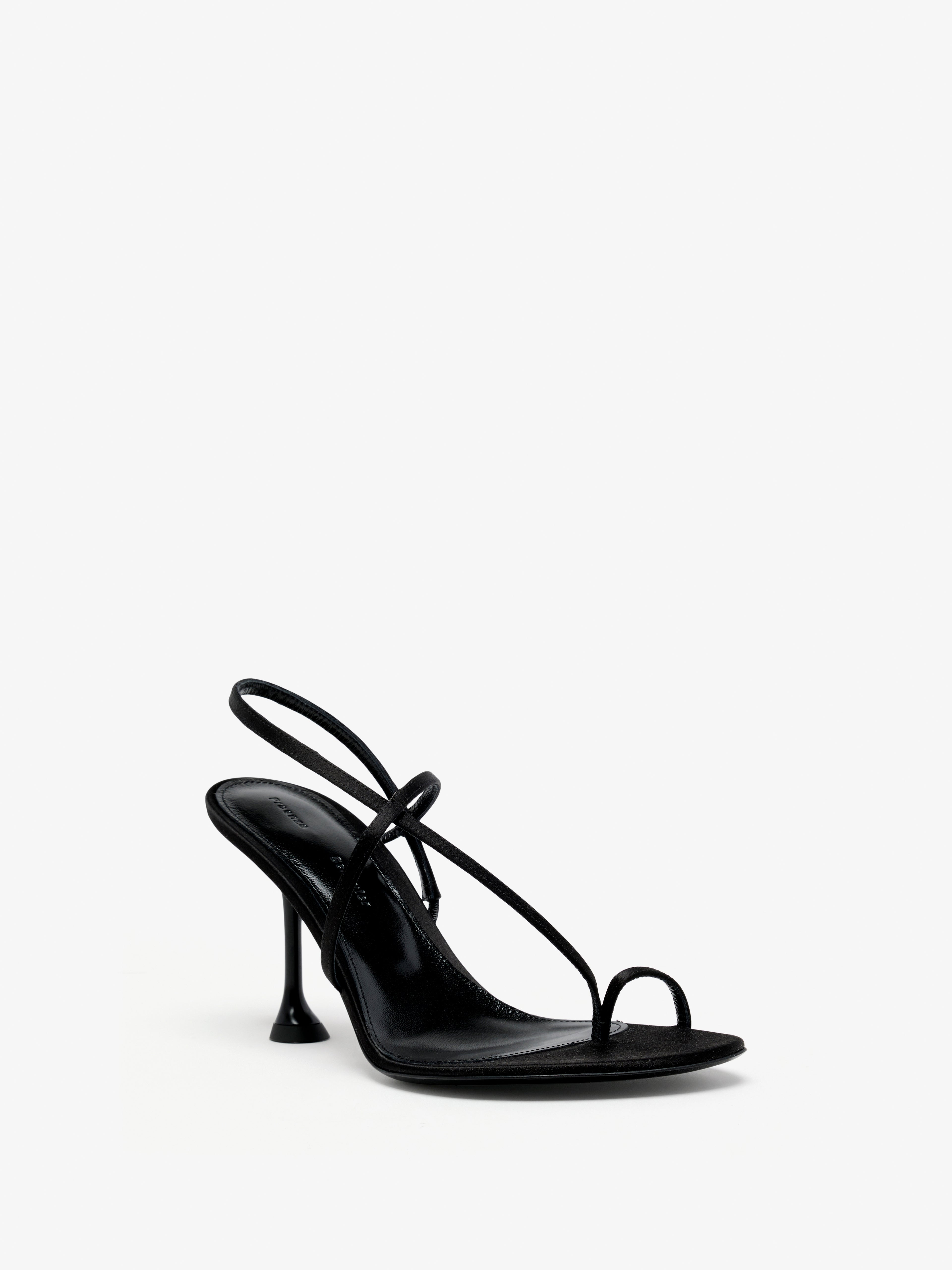 Tee Slingback Sandals in Satin - 2