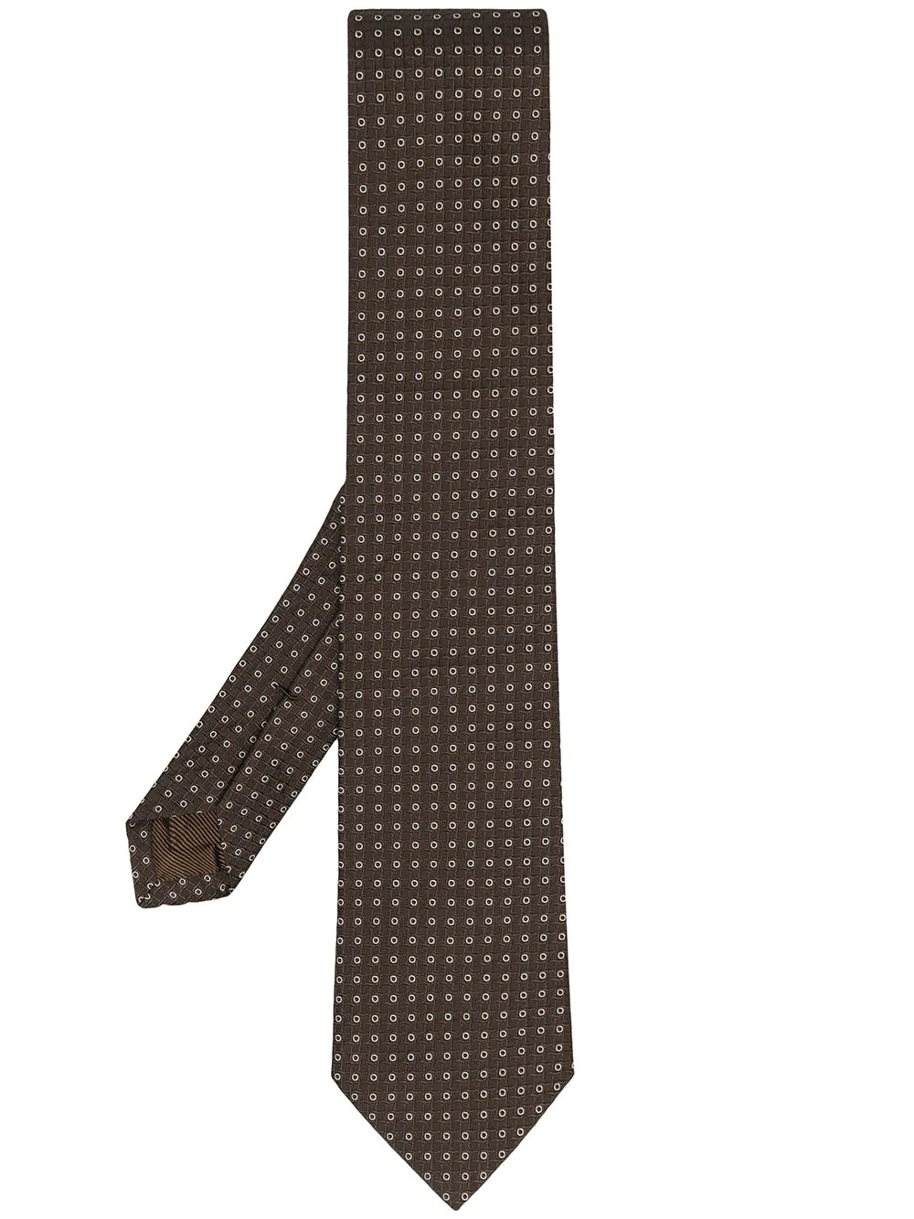 dotted silk tie - 1