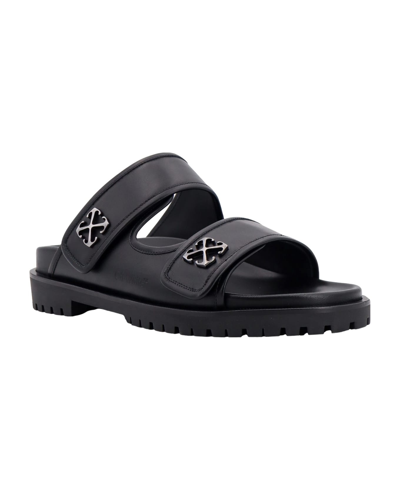Arrow Plaque Flat Sandals - 2