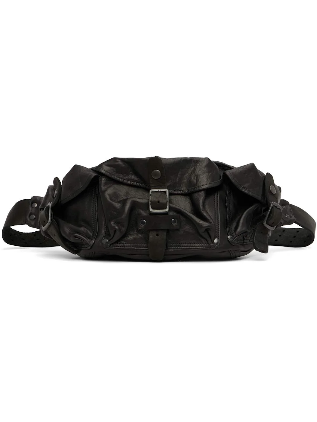 Black Japan Shoulder 3Pin Body Belt Bag - 1