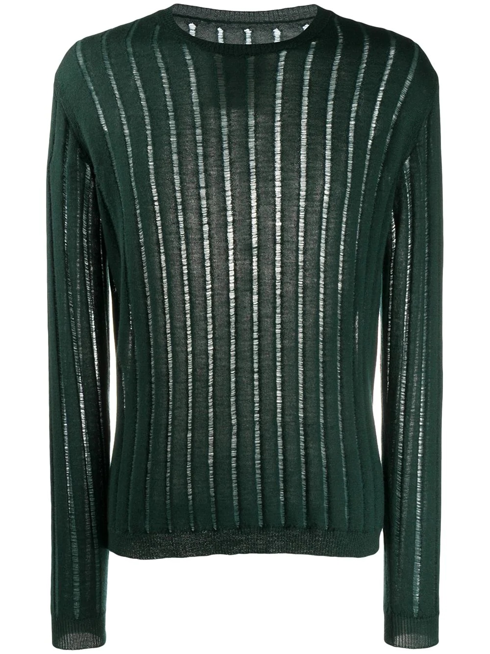 long sleeve fine-knit cashmere jumper - 1