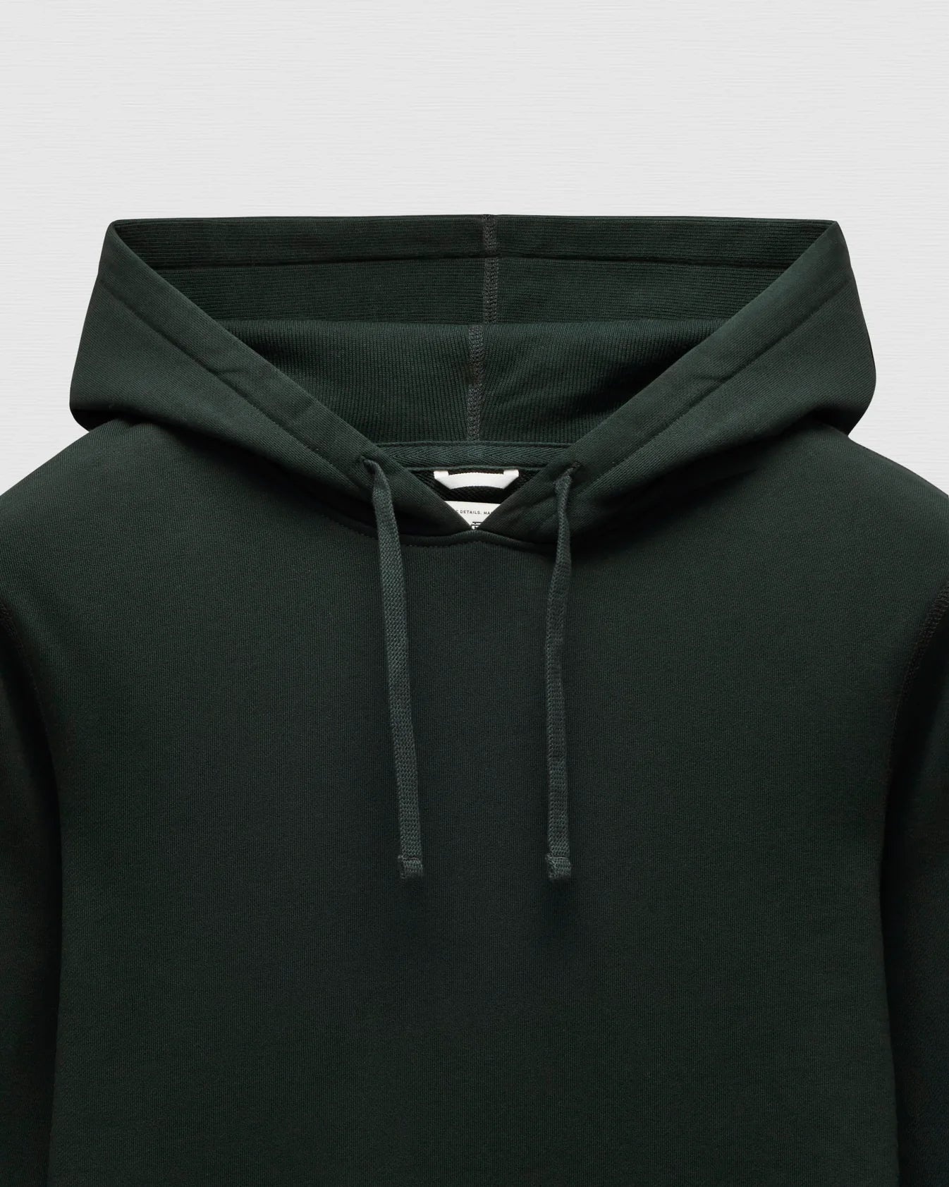 Midweight Terry Slim Hoodie Petrol - 3