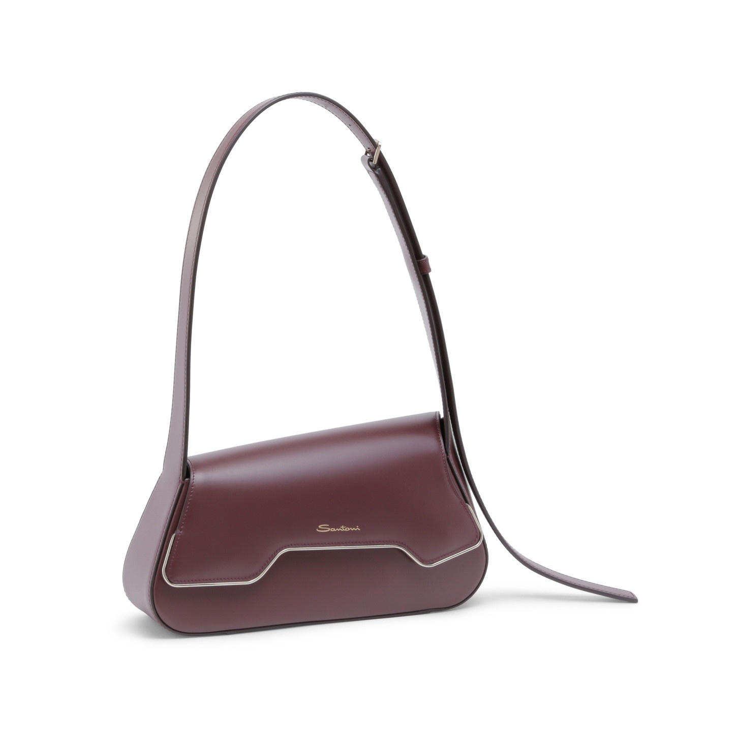 Burgundy leather ThePluto bag - 5