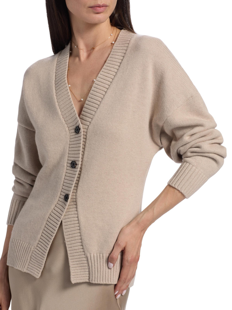 Women's Philippa Wool-Blend Cardigan - Taupe 6