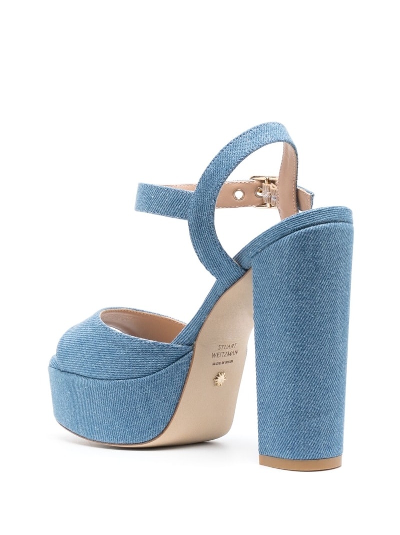 block-heel platform sandals - 3