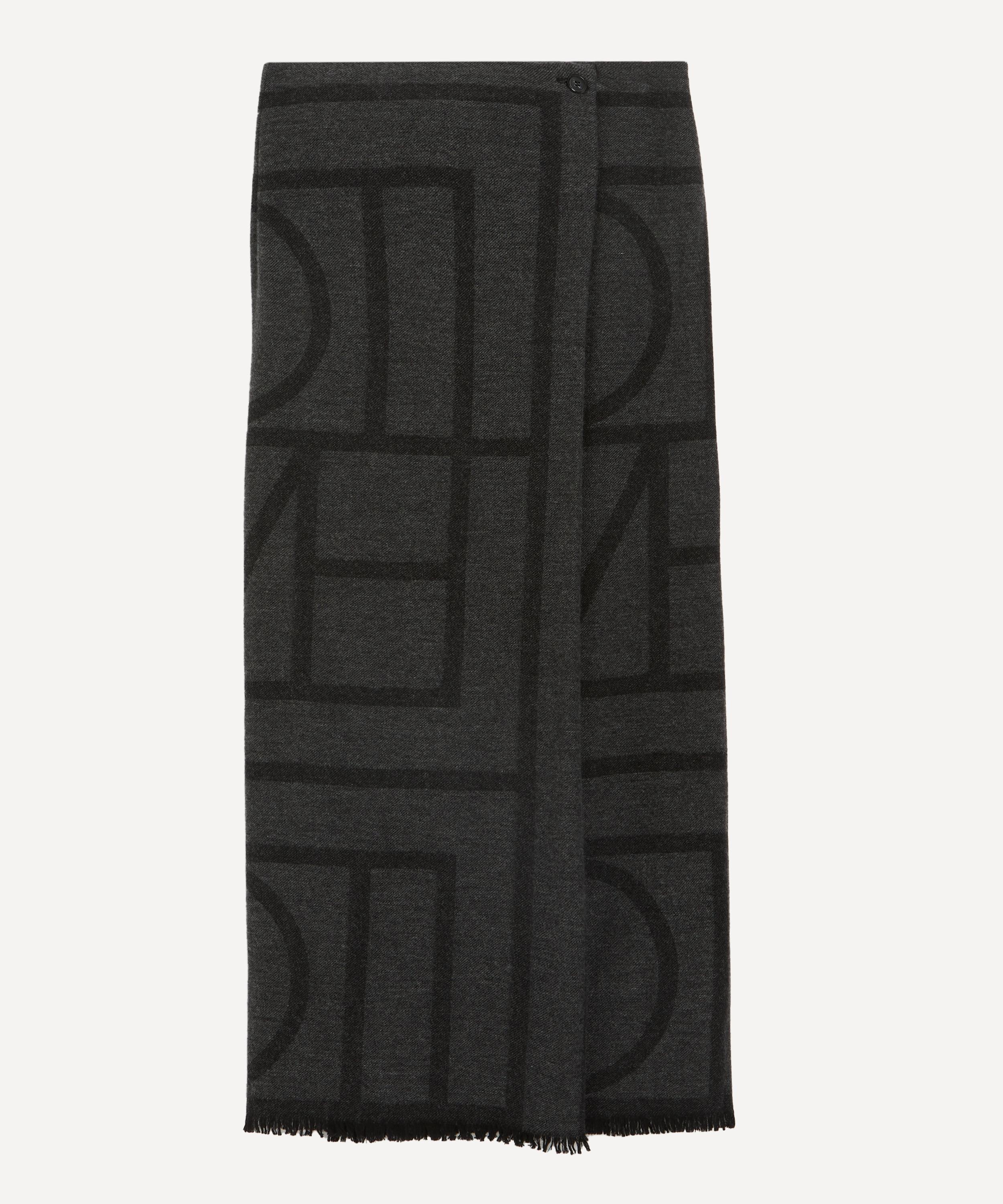 Wool Monogram Sarong - 1
