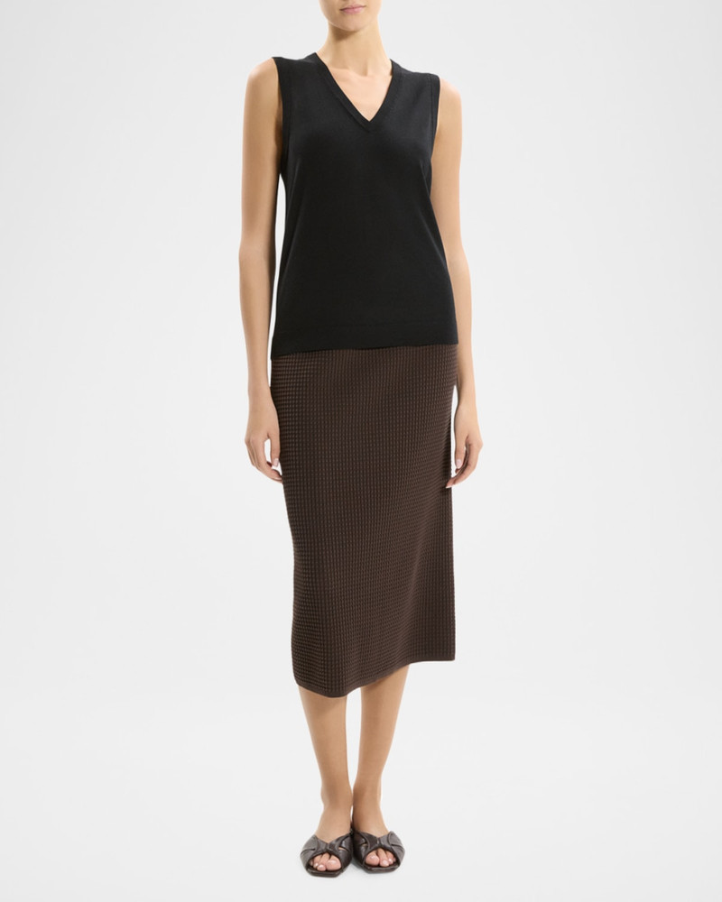 Theory Regal Wool Slim Tank Top outlook