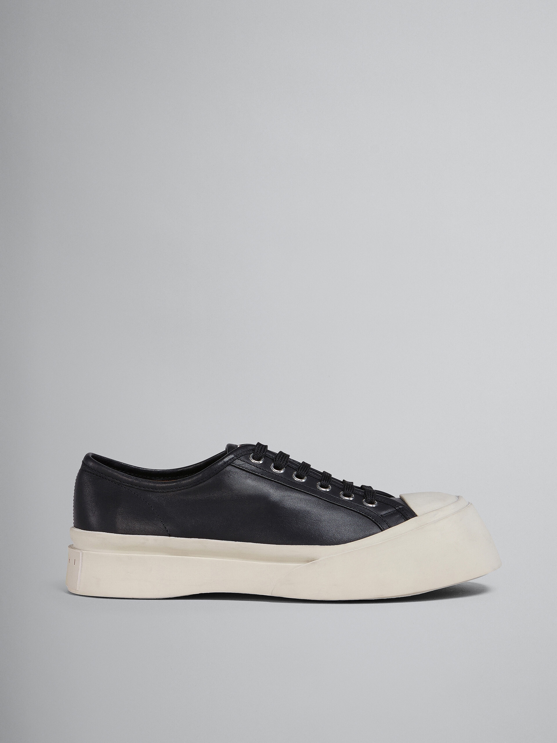 BLACK NAPPA LEATHER PABLO SNEAKER - 1