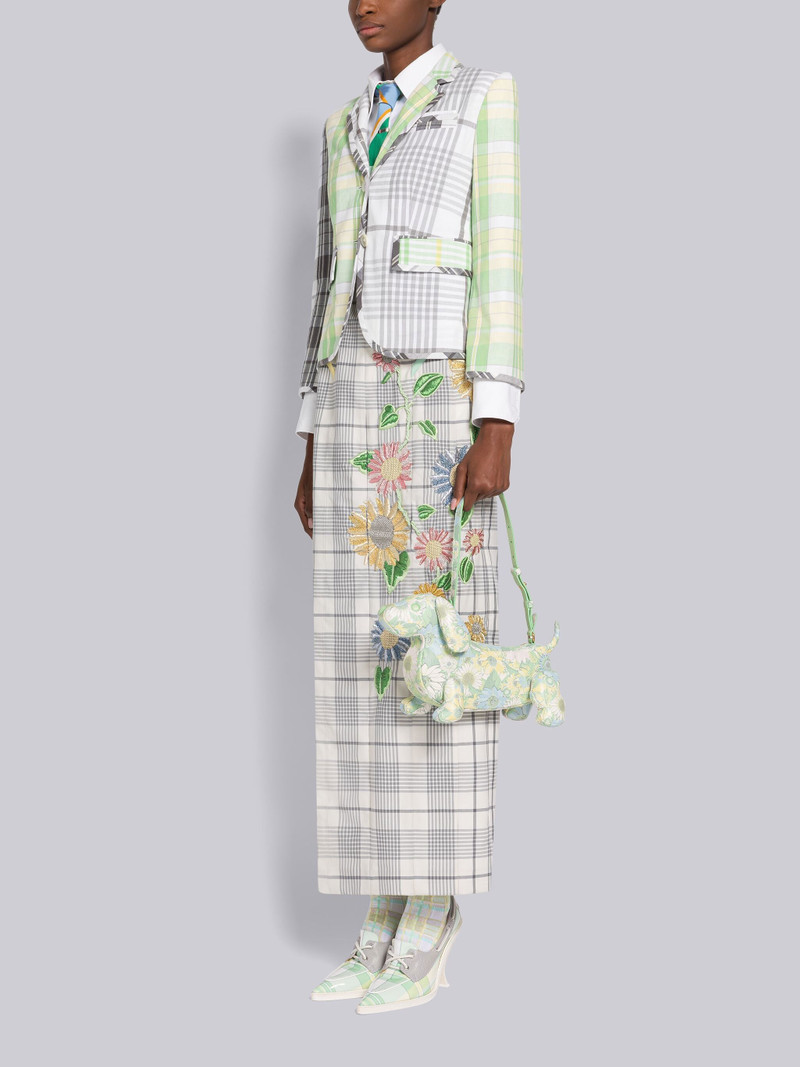 Pebble Grain Leather Flower Hector Baguette Bag 6