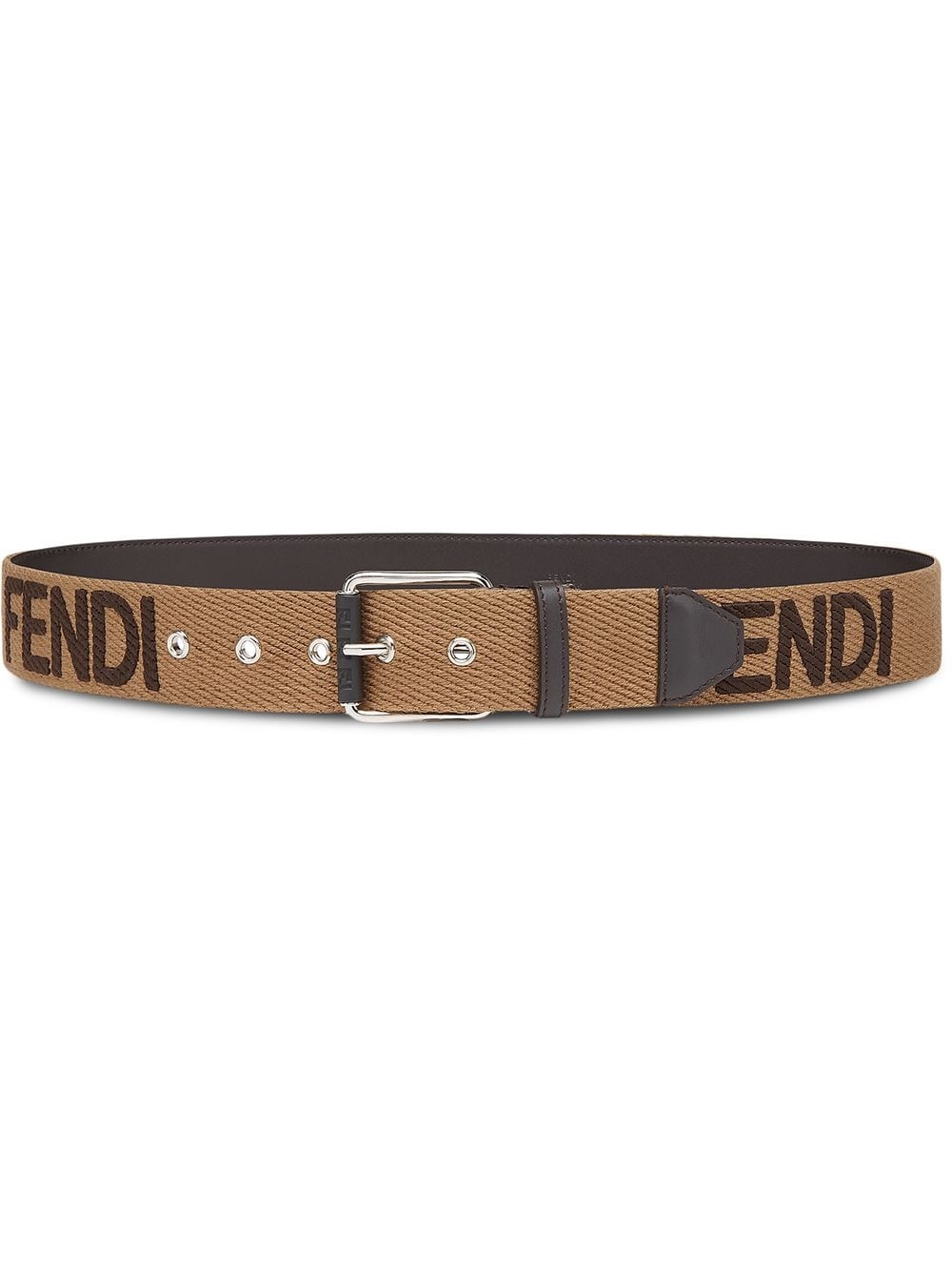 logo-print belt - 1