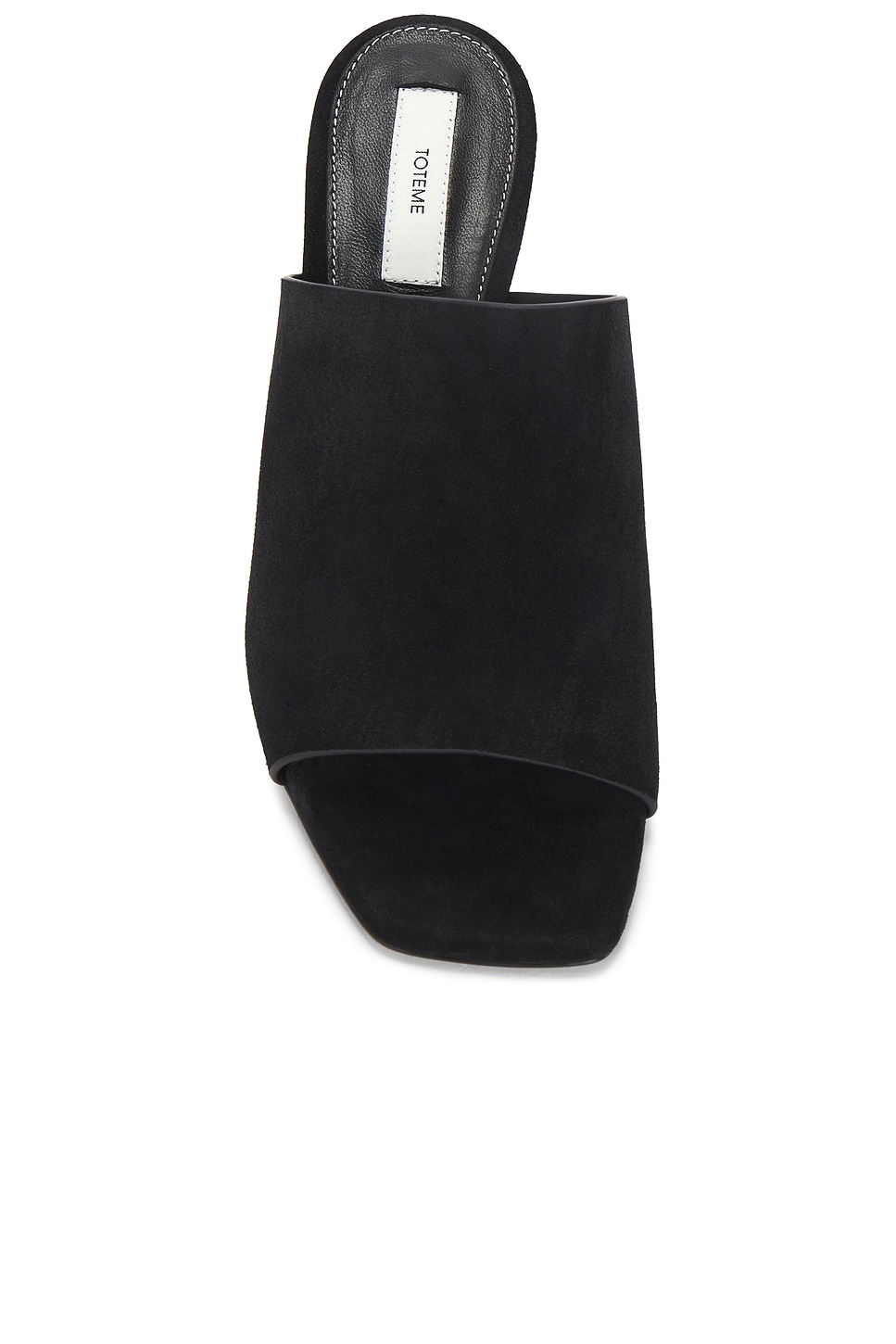 Velour Leather Bandeau Mule - 4