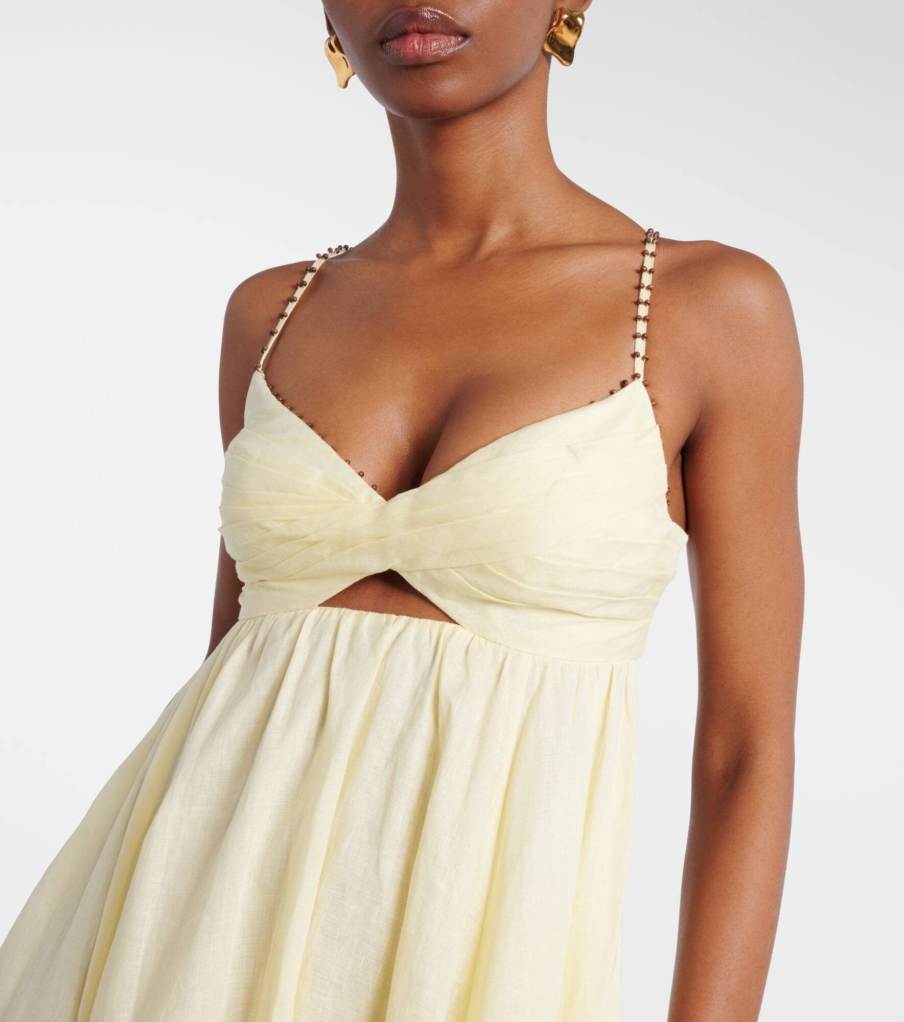 Rhiannon linen bustier dress - 4
