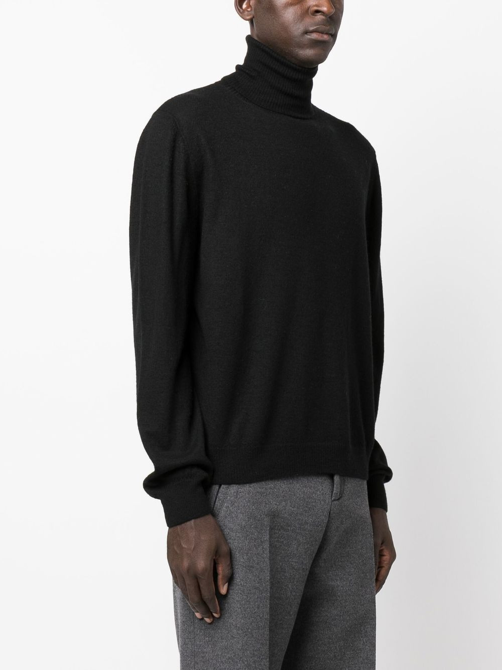 roll neck cashmere jumper - 3