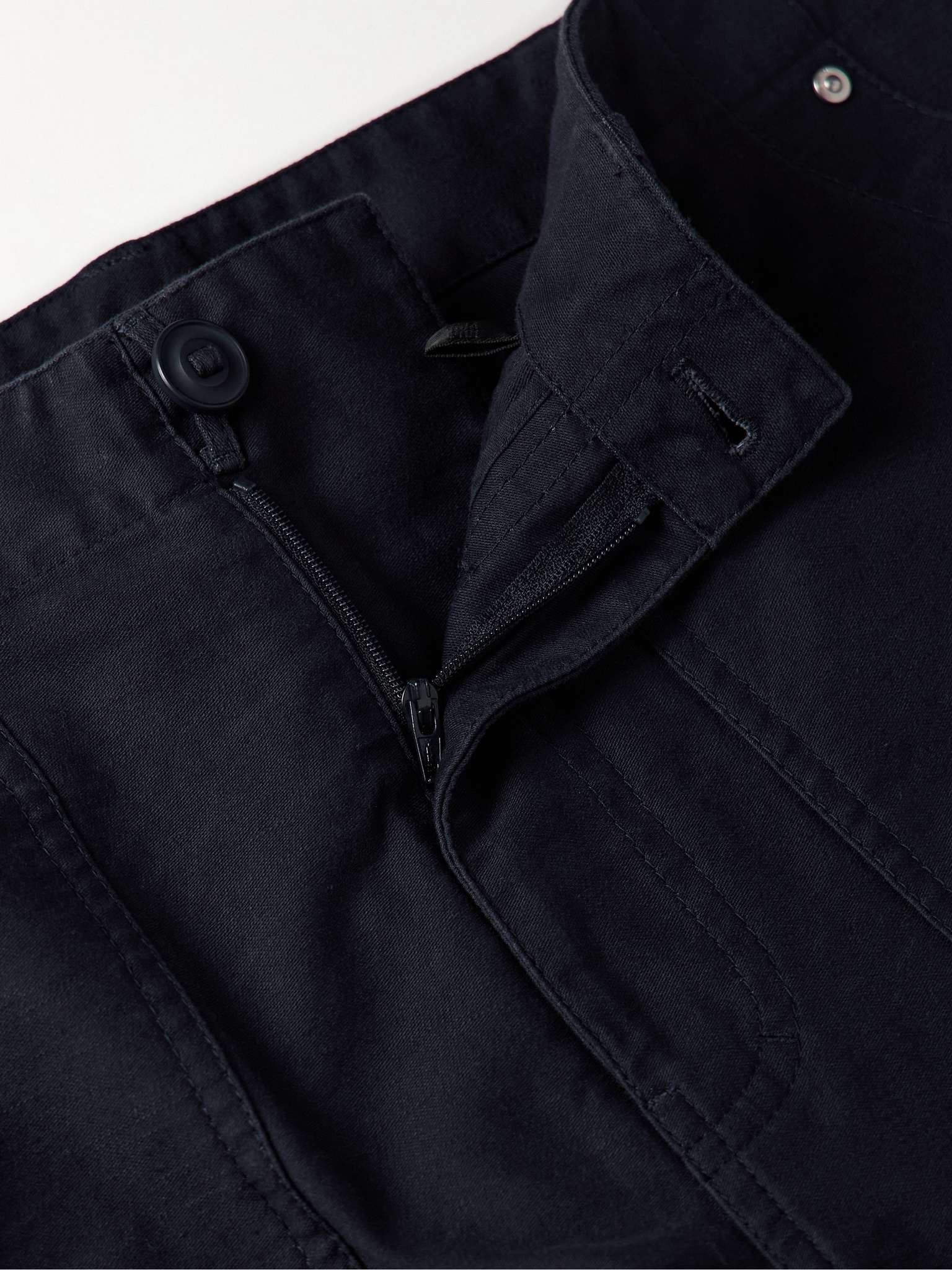 Straight-Leg Panelled Cotton Trousers - 3