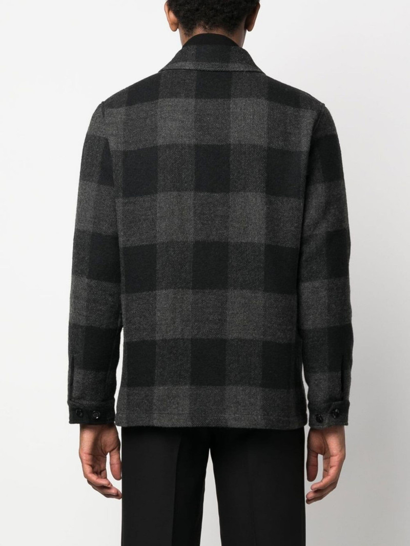 check-pattern shirt jacket 4